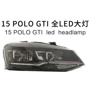 Polo MK5 `11 Head Lamp Crystal Full LED ( 2015 GTi Look )